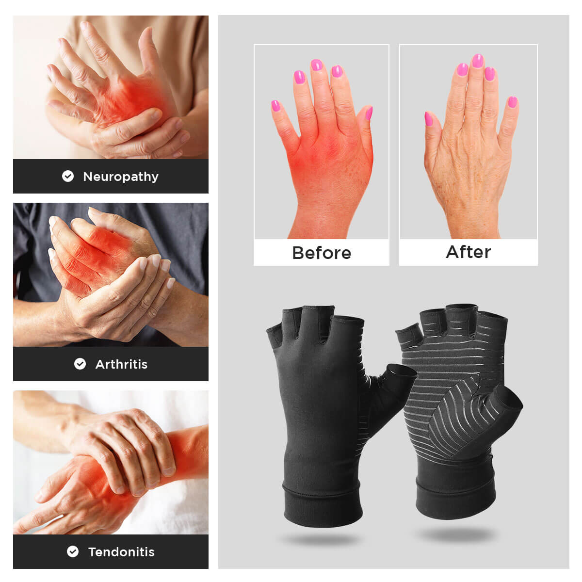 [50% OFF] Dr.Arthritis™ Copper Compression Gloves